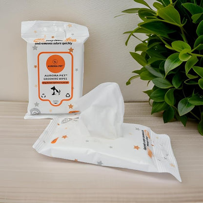 Cat Breeze Enhanced Litter Pellets, Active Clean Scent, 7 lb Refill with Aurora Pet Care Wipes
