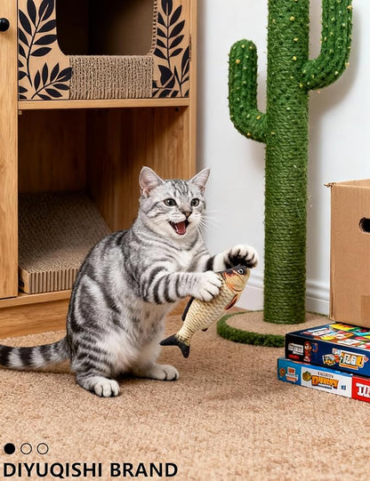 43 Pcs Cat Toys Set for Indoor Bored Kitten - Catnip Fish, Bell Balls, Plush Balls, Glow Balls & Extra Catnip Packs (1.5'' - 8.2'')