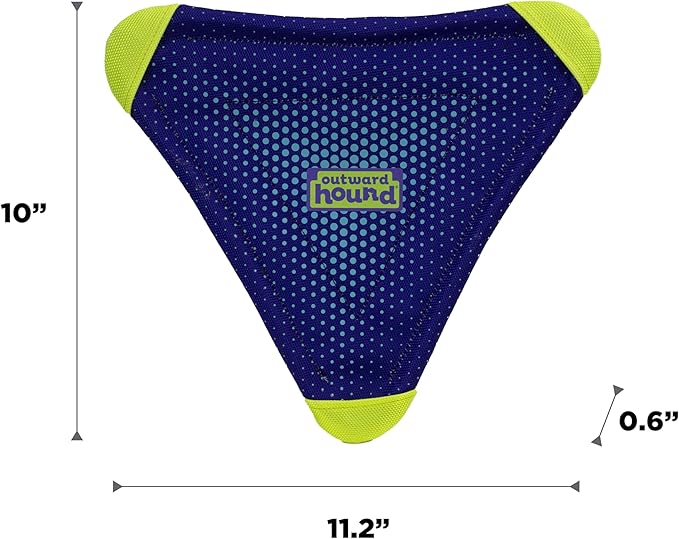 Outward Hound FlyFetch Flyer Dog Toy, Lightweight, Floats in Water, All Breeds, 10" x 11.2"
