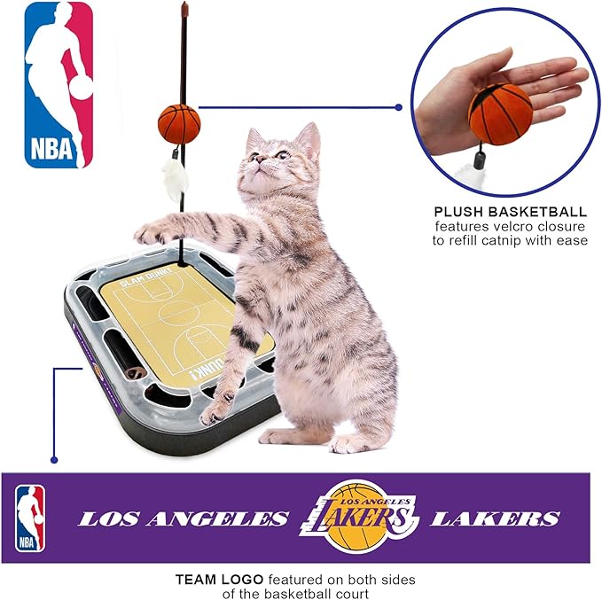 LA Lakers Basketball Cat Scratcher Toy