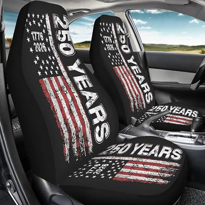 Car Accessories Car Seat Covers for Women Men Front Seat Bucket Cover Protection 250th Anniversary US Flag 1776 2026 Car Accessories Universal Fit for Most Vehicle