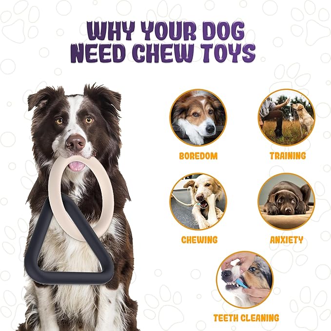 Tug of War Dog Toy – Interactive Toy for Aggressive Chewers, Puppy Teething, Dog Toys to Keep Them Busy