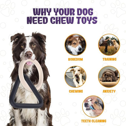 Tug of War Dog Toy – Interactive Toy for Aggressive Chewers, Puppy Teething, Dog Toys to Keep Them Busy