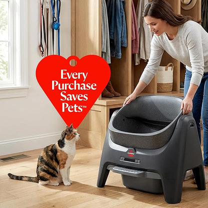 BISSELL CleanWell Automated Cat Litter Box with OdorVault Technology, 20-Day XL bin Capacity, App Control & Health Monitoring, 4393