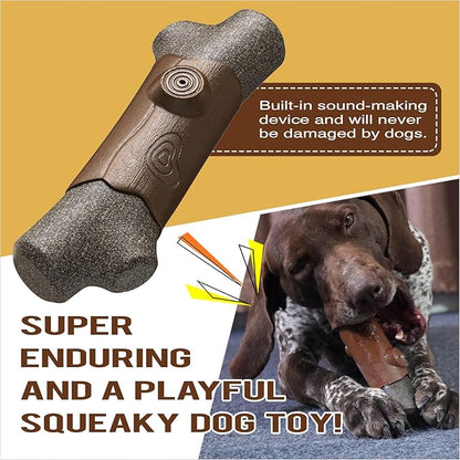 Large Size Indestructible Squeaky Dog Chew Toy for Medium/Large Aggressive Chewers Breed Dogs Durable Squeak Bone Teething Crate Toys Indoor/Outdoor