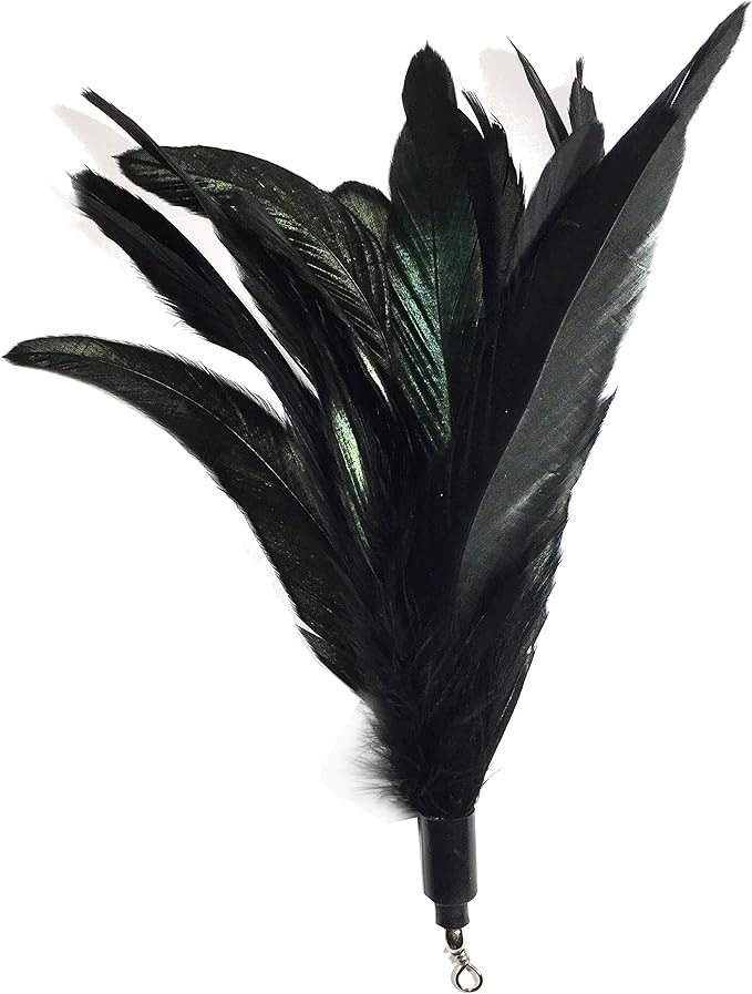 Pet Fit For Life 7 Piece - PLUS BONUS - Replacement Feathers and Soft Furry For Interactive Cat and Kitten Toy Wands