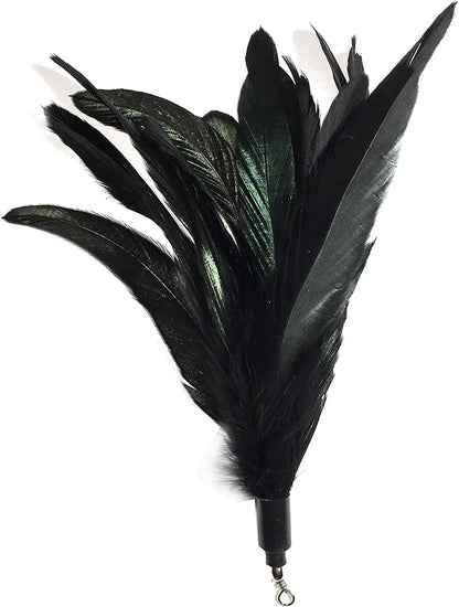 Pet Fit For Life 7 Piece - PLUS BONUS - Replacement Feathers and Soft Furry For Interactive Cat and Kitten Toy Wands