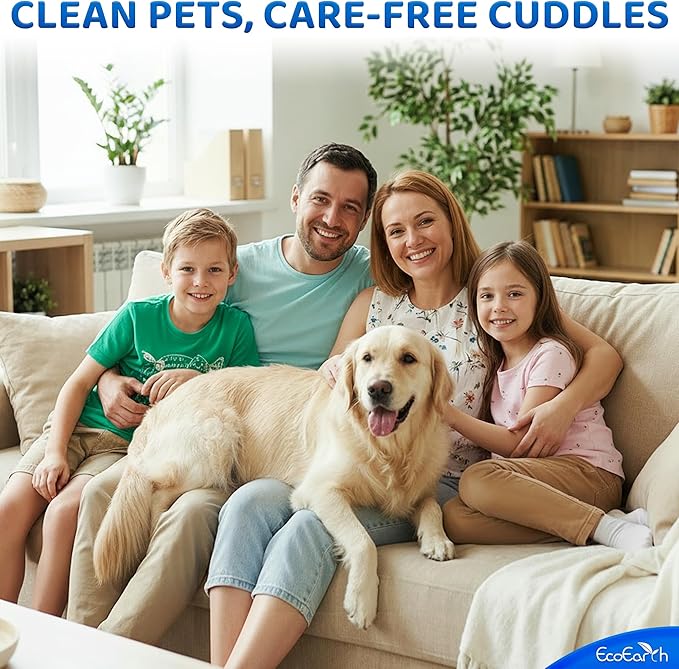 Premium Pet Cleaning Gloves for Dogs & Cats - 1 Bag of 20 Pcs - Disposable Glove Wipes for Bathing, Deodorizing & Grooming - Dog Bath Mitts for Paws, Fur, Face & Butt - Hypoallergenic + Lick Safe