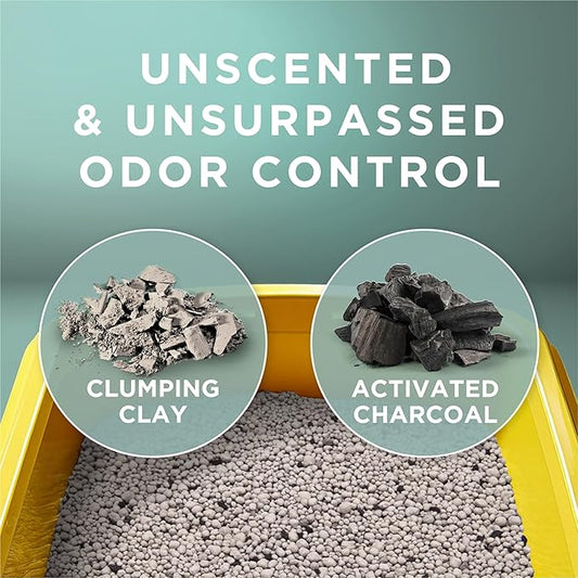 Purina Tidy Cats Clumping Cat Litter Odor Control, Free and Clean Unscented Multi Cat Litter - 16 lb. Bag (Pack of 2)