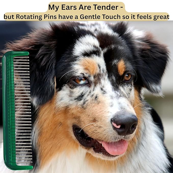 Pet Comb (5", Forest Green)