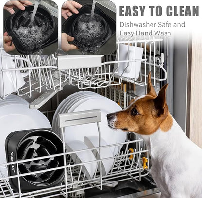 Slow Feeder Dog Bowls for Healthy Eating, Non-Slip and Anti-Choking Design, Reduces Bloating & Overeating for Large Dogs, Easy to Clean