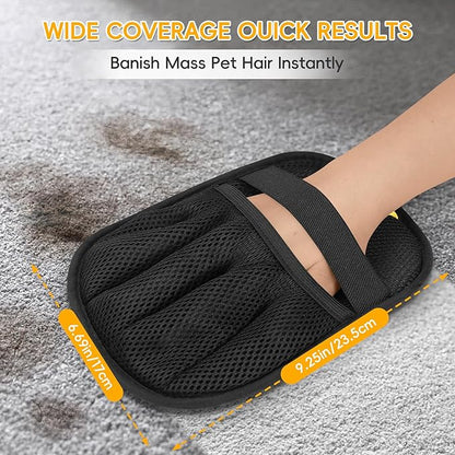 2 Pcs Pet Removal, Magic Brush Electrostatic Pet Remover, Reusable Dog Cat Fur Remover Mitt, Pet Grooming Cleaning, Pet Cleaner Removal Tool for Couch, Furniture