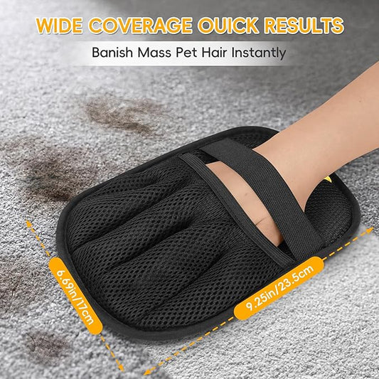 2 Pcs Pet Removal, Magic Brush Electrostatic Pet Remover, Reusable Dog Cat Fur Remover Mitt, Pet Grooming Cleaning, Pet Cleaner Removal Tool for Couch, Furniture