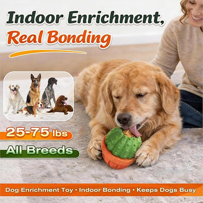 KADTC 3 in 1 Large-Size Durable Dog Fillable & Frozen Lick Treat Toy No-Transfer Freeze & Play,Long-Lasting Ultimate Boredom Buster, Kibble Dispenser Food Ball & Tough Dogs Chew Toys BPA-Free & Safe