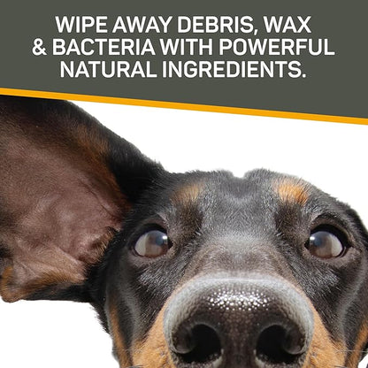 Silver Honey Rapid Ear Care Vet Strength Pet Wipes, 50ct, Manuka Honey & MicroSilver BG