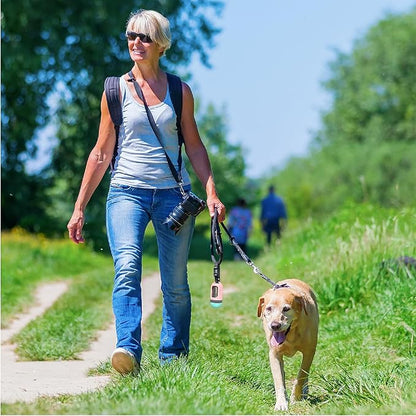 SVD.PET Dog Poop Bag Dispenser, Retractable Dog Waste Bag Holder for Leash, Pet Poop Bag Holder with 15 Bags, Dog Walking Accessory (Pink/Jade)