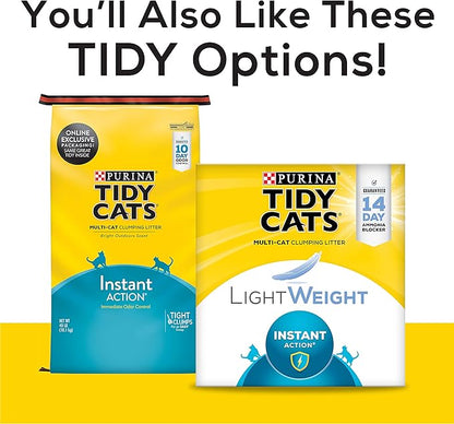 Purina Tidy Cats Clumping Cat Litter, Instant Action Multi Cat Litter - 27 lb. Pail