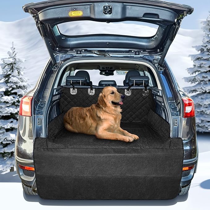 ANOSOSPECIAL Dog Car Seat Cover for Back Seat Cover for Kids,Non Stick Fur Rear Seat Protector for Pet,Nonslip Waterproof Durable Universal Fit Interior Backseat Covers for Auto Van SUV