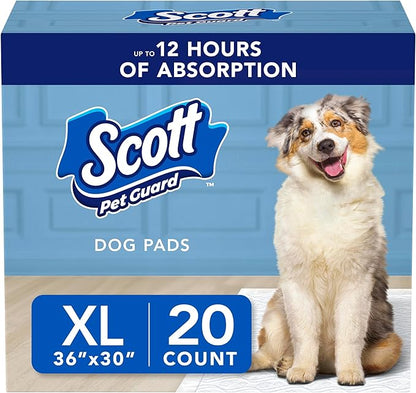 Scott Pet Guard Dog Pads - Size XL - 30" x 36" - 20 Pack of Pet Pads
