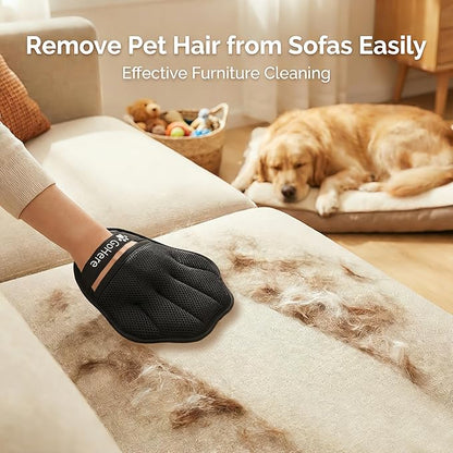 Pet Hair Removal Glove, Magic Brush Electrostatic Mitt for Cats & Dogs, Reusable Grooming Gloves, Pet Hair Remover Tool for Couch, Carpet, Clothes, Car Seat, Laundry