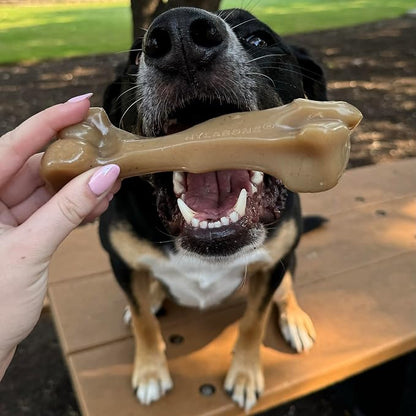 Nylabone Gourmet Style Femur Bone Strong Chew Toy for Dogs, Baby Back Rib Flavor, Large - Up to 50 lb., 1 Count