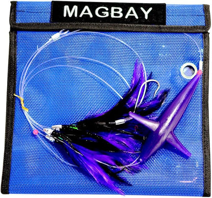 MagBay Lures Tuna Feather Teaser Daisy Chain Lure with Bird