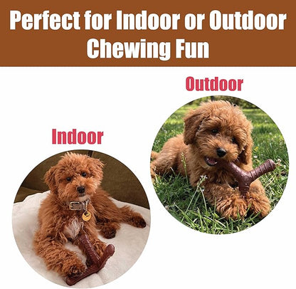 SPOT Bam-Bones Plus Tripod, Bamboo Fiber & Nylon Dog Chew, Durable for Moderate to Aggressive Chewers, Non-Splintering, for Adult Dogs & Teething Puppies Under 50lbs, 5inch, Bison Flavor