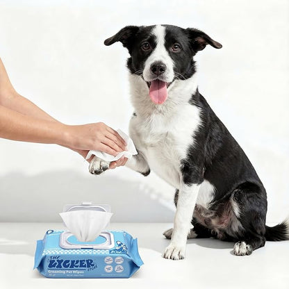 PWP1000A-6SET Dog Grooming and Body Wipes, Hypoallergenic Pet Wipes with Aloe Vera, Chamomile & Coconut Oil, Cleaning & Deodorizing for Paws and Body, 480 Count