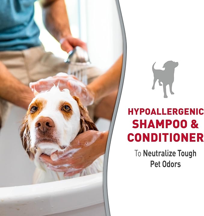 Nature’s Miracle Hypoallergenic Shampoo & Conditioner for Dogs, 16 Oz, Unscented