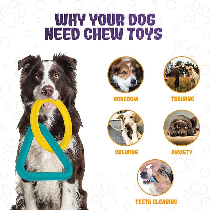 Tug of War Dog Toy – Interactive Toy for Aggressive Chewers, Puppy Teething, Dog Toys to Keep Them Busy