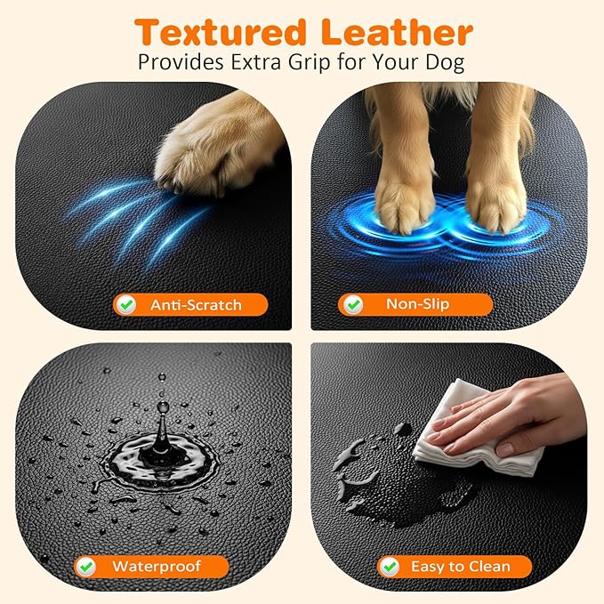 URPOWER Dog Car Seat Cover for Pets 100% Waterproof Seat Cover Hammock 600D Heavy Duty Scratch Proof Nonslip Durable Soft Back Seat Covers for Full Size Trucks
