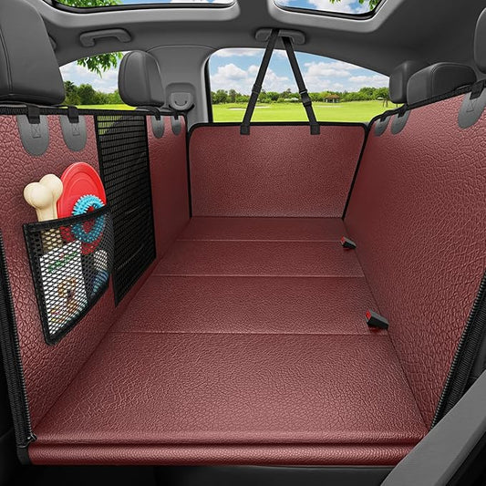 URPOWER Dog Car Seat Cover for Pets 100% Waterproof Seat Cover Hammock 600D Heavy Duty Scratch Proof Nonslip Durable Soft Back Seat Covers for Cars Trucks and SUVs