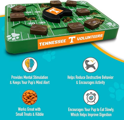 Pets First NCAA Tennessee Volunteers Puzzle Toy, Puzzle Treat Dog Toy, Interactive Dog Treat Toy, Dog Puzzle Fedding Slow Toy