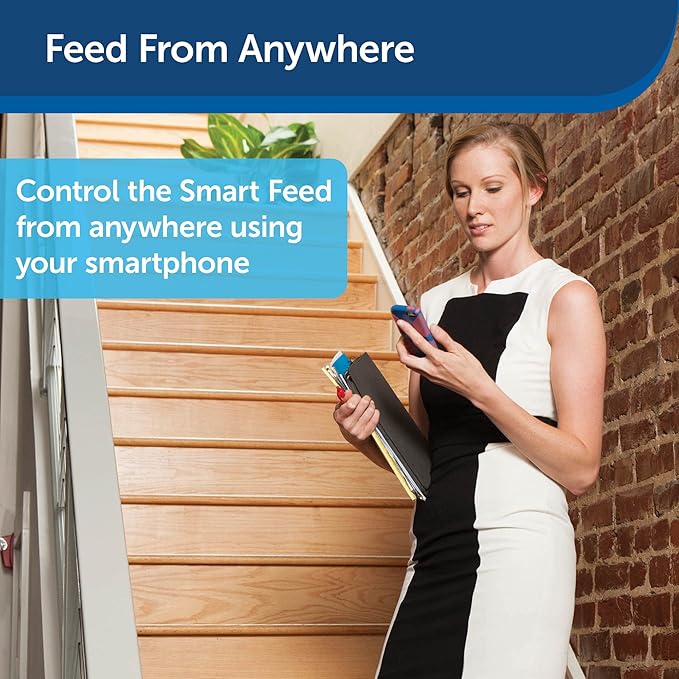 PetSafe Smart Feed Automatic Dog & Cat Feeder - Smartphone Control for Convenient Pet Care - Wi-Fi Enabled Smart Pet Feeder - Programmable Food Feeder - Large Capacity - Dishwasher Safe