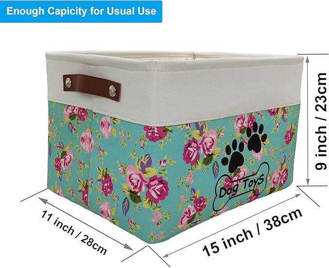 Large Collapsible Dog Toy Box for Pet Toys & Accessories