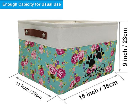 Large Collapsible Dog Toy Box for Pet Toys & Accessories