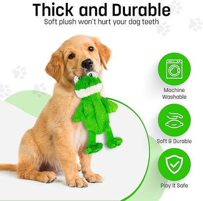FGA MARKETPLACE Pack of 7 Flat NO Stuffing NO Squeak Plush Dog Toys, Funny Style Will Entertain Your Pet for Hours, Recommended for Small and Medium Dog 21 INCH Long