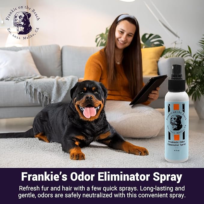 Probiotic Odor Eliminator – Plant-Based, Non-Toxic & Cruelty-Free – Neutralizes Pet Odors at The Source – Vegan, Small-Batch Grooming Mist – 4 z Made in USA