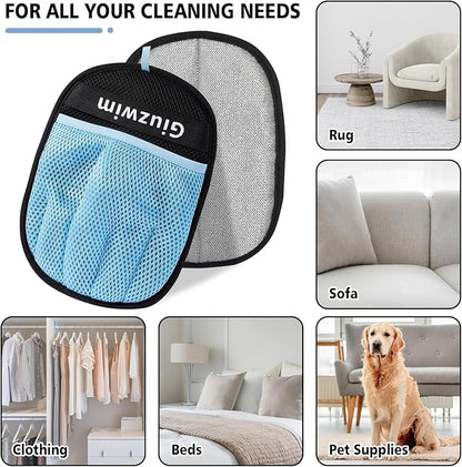 Pet Hair Removal Glove,Upgraded Five-Finger Electrostatic Pet Hair Removal Gloves,Cat and Dog Hair Removal Device,Cat Beauty Gloves,Suitable for Sofa&Furniture&Clothing Magic Brush (2PCS)