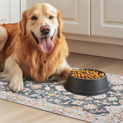 Dog Food Mat for Floors Waterproof Quick Dry Pet Placemat Cat Feeding Bowls Mats for Food and Water, Eco-Friendly Dog Accessories Diatomite Pets Supplies 12" X 20"