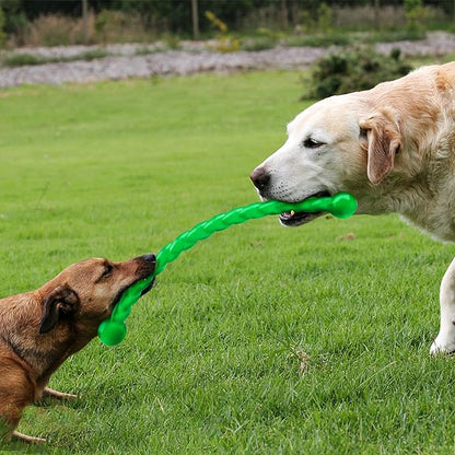 Ycozy Dog Chew Toys 19'' Long for Medium/Large Dogs Aggressive Chewers, Rubber Dog Rope Toys Knot Teething Toys Almost Indestructible