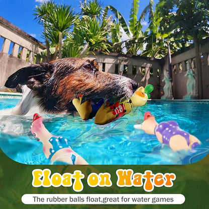 3 Pcs Rubber Chicken Squeaky Dog Toys Screaming Chicken Latex Soft Rubber Chew Molar Toys Interactive Pet Funny Squawkers Cute Dog Gifts for Small Medium Birthday (Funny Style)