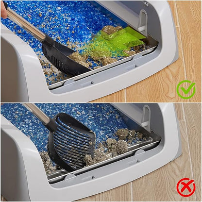 Yangbaga Stainless Steel Reusable Litter Tray, Compatible with Petsafe Scoop-Free Self-Cleaning Litter Box, Efficient Poop Collecting Design, Odor Control & Rust-Proof, Money-Saving Litter Box