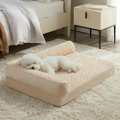 BFPETHOME Orthopedic Dog Beds for Large Dogs-Waterproof Sofa Dog Bed with Removable Washable Cover, Large Pet Bed with Waterproof Lining and Nonskid Bottom,Pet Bed for Dogs