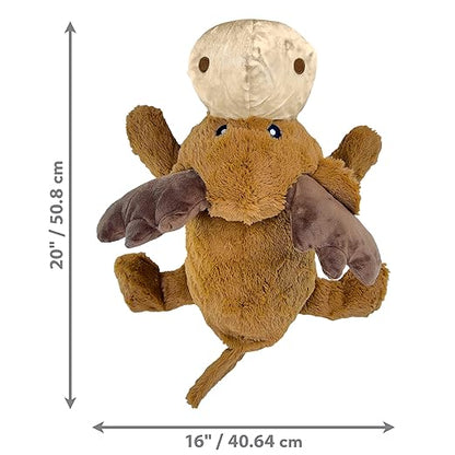 Kong Cozie Jumbo Marvin The Moose - XL Sized Plush Dog Toy for Large and X-Large Breeds