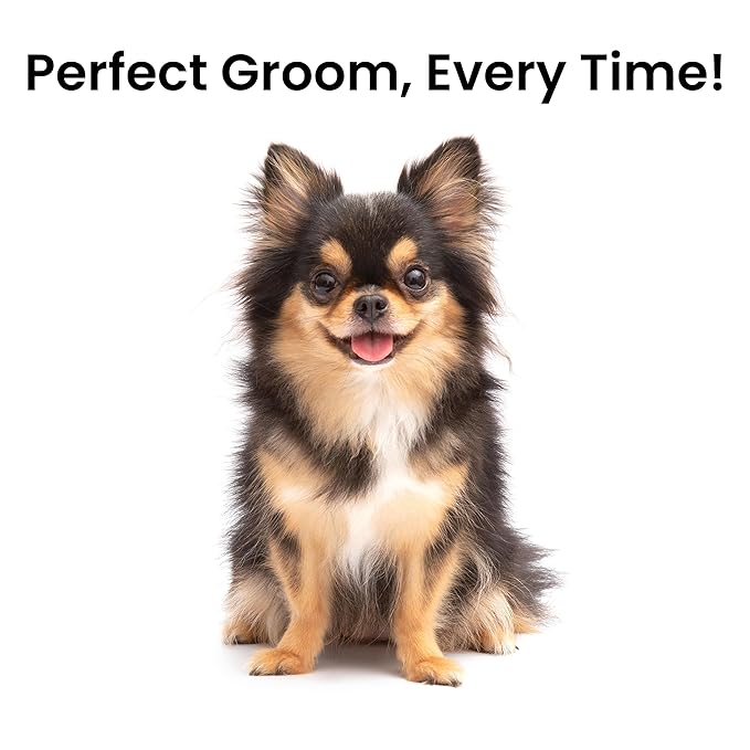 Fresh Ultra Wide Metal Pet Comb, Oval Aluminum Handle, Wide Tooth Spacing, Metal Grooming Comb for Dogs, 7.5"