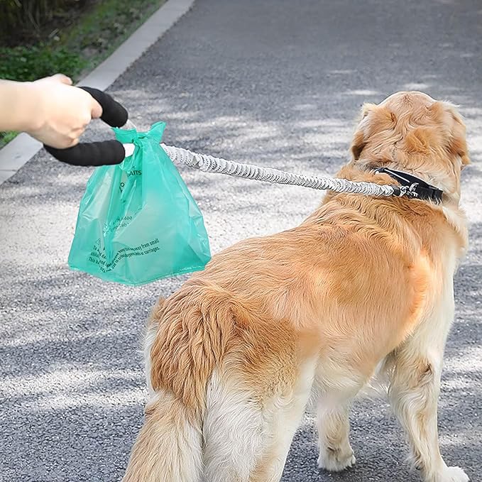 Compostable Dog Poop Bags for Swivel Bin & Rake Dog Pooper Scooper, AYOTEE Dogs Waste Bags with Handles Biodegradable 50 Packs