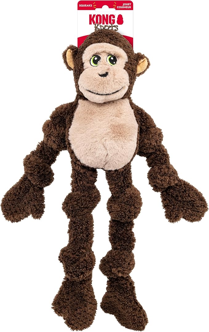 KONG Knots Oversized Dog Toy - Large/X-Large - with Inner Rope Skeleton (Monkey)