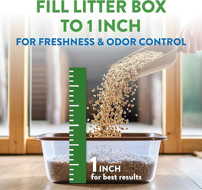 Feline Pine Platinum Non-Clumping Cat Litter, Feline Pine Cat Litter 18lb