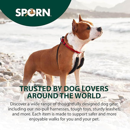 Sporn Original Dog Halter, No Pull Dog Harness, Durable Nylon Collar with Padded Restraint Sleeves for Small Breeds, No Choke Design, Adjustable Fit, Easy On/Off, Black, Small